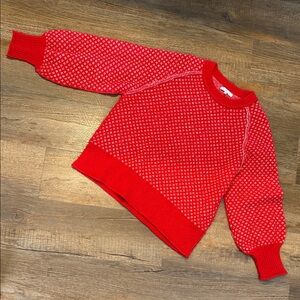 Miracle Red and White Women's Sweater